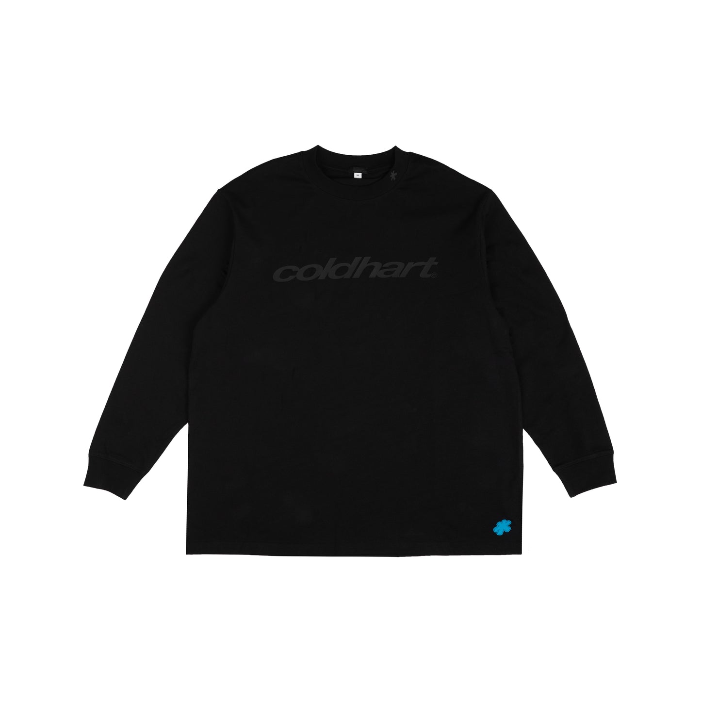 Rubber Printed Oversized Long Sleeve Tee